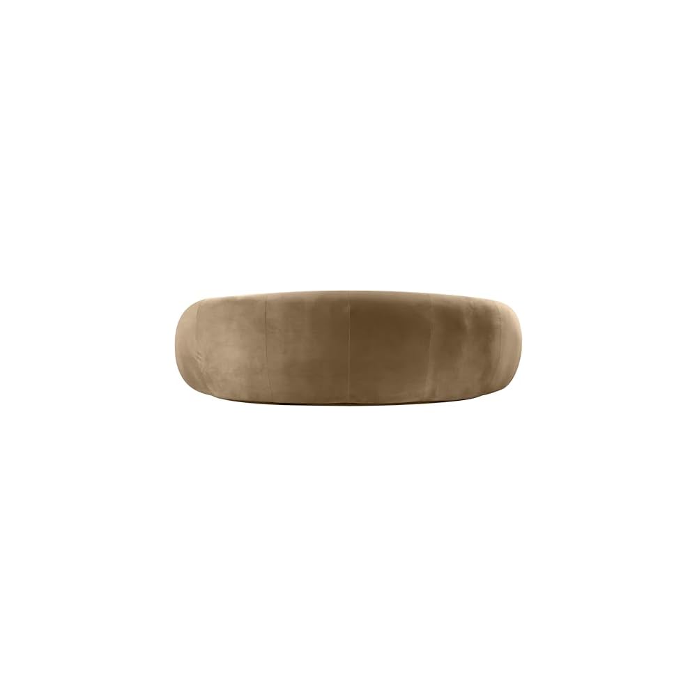 44044Beige-S Emery Collection Modern | Contemporary Sofa with Ultra Luxe Beige 460 GSM Velvet, Solid Eucalyptus Wood Inner Frame, 93" W x 45.5" D x 31" H, Beige