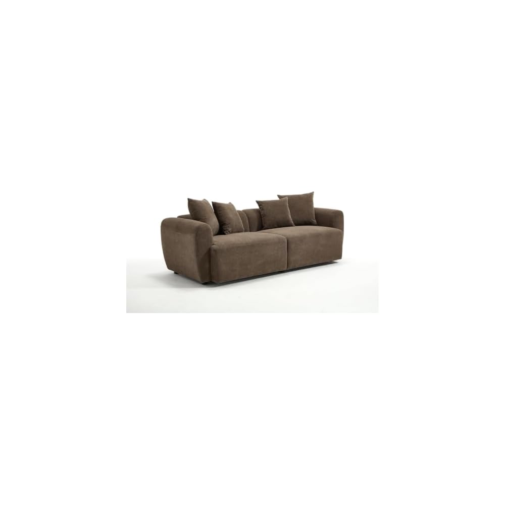 83'' Modern Oversized Sofa, Chenille Velvet Living Room Couch