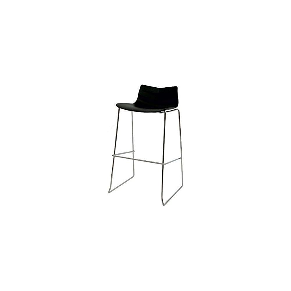 Modern Style Halfway up chair with chromed legs, White