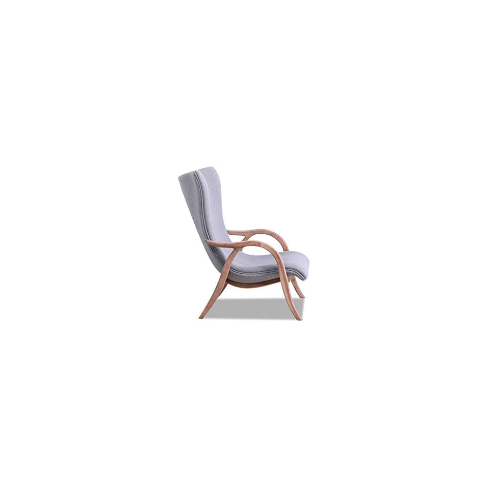 Renovation House s Recliner Wood Single Sofa Chair Furniture Lounge Chair Solid Wood Chair Foot Living Room Bedroom Chair