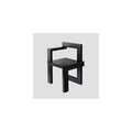 Vintage Retro Dining Chair Set - Solid Wood Accent Chairs for Living Room & Balcony - Stylish Vanity Chairs - Practical & Durable (Black, 2-Pack)