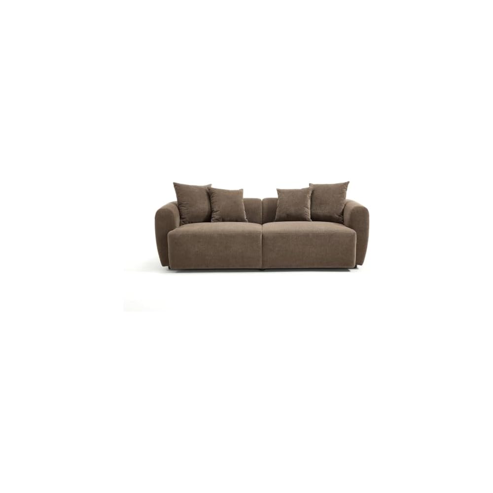 83'' Modern Oversized Sofa, Chenille Velvet Living Room Couch