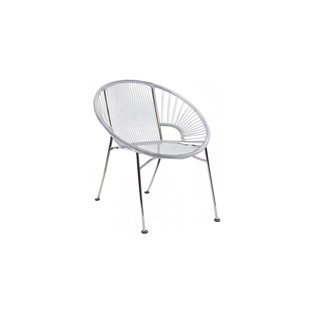 Concha Chair – Clear Weave on Chrome Frame
