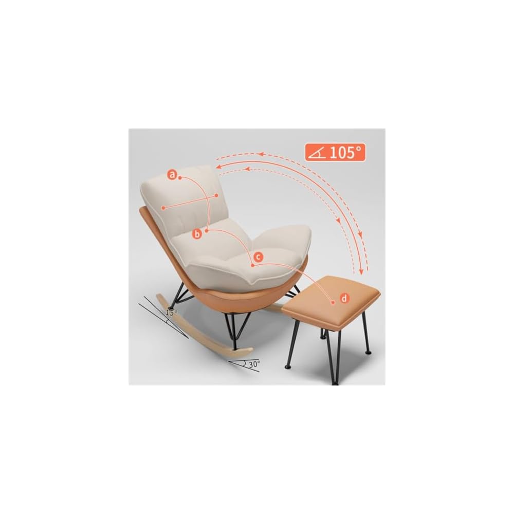 Recliner Lazy Person Leisure Household Thickening Rocking Chair Adult Living Room Balcony Single Sofa Snail