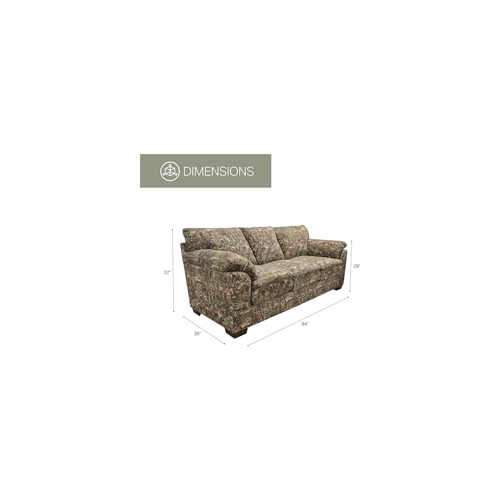 Model 8-010-A452V3 Sofa in Superflauge Camo Fabric