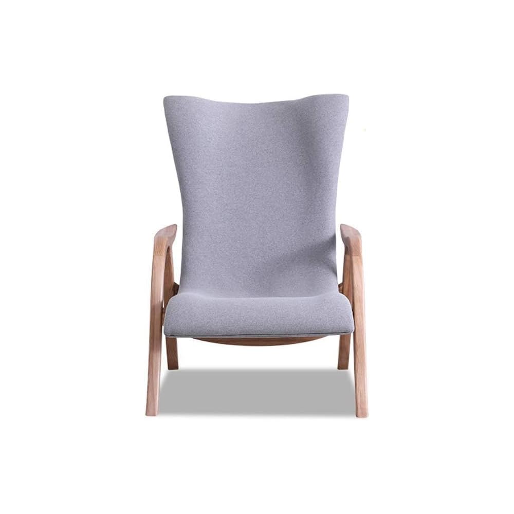 Renovation House s Recliner Wood Single Sofa Chair Furniture Lounge Chair Solid Wood Chair Foot Living Room Bedroom Chair