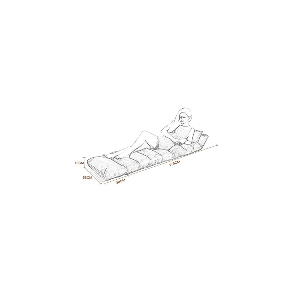 Modern Sofa Bed Lounge Upholstered Recliner Indoor Living Room Recliner Floor Folding Adjustable Sleeping Lounge (Color : C) (B)