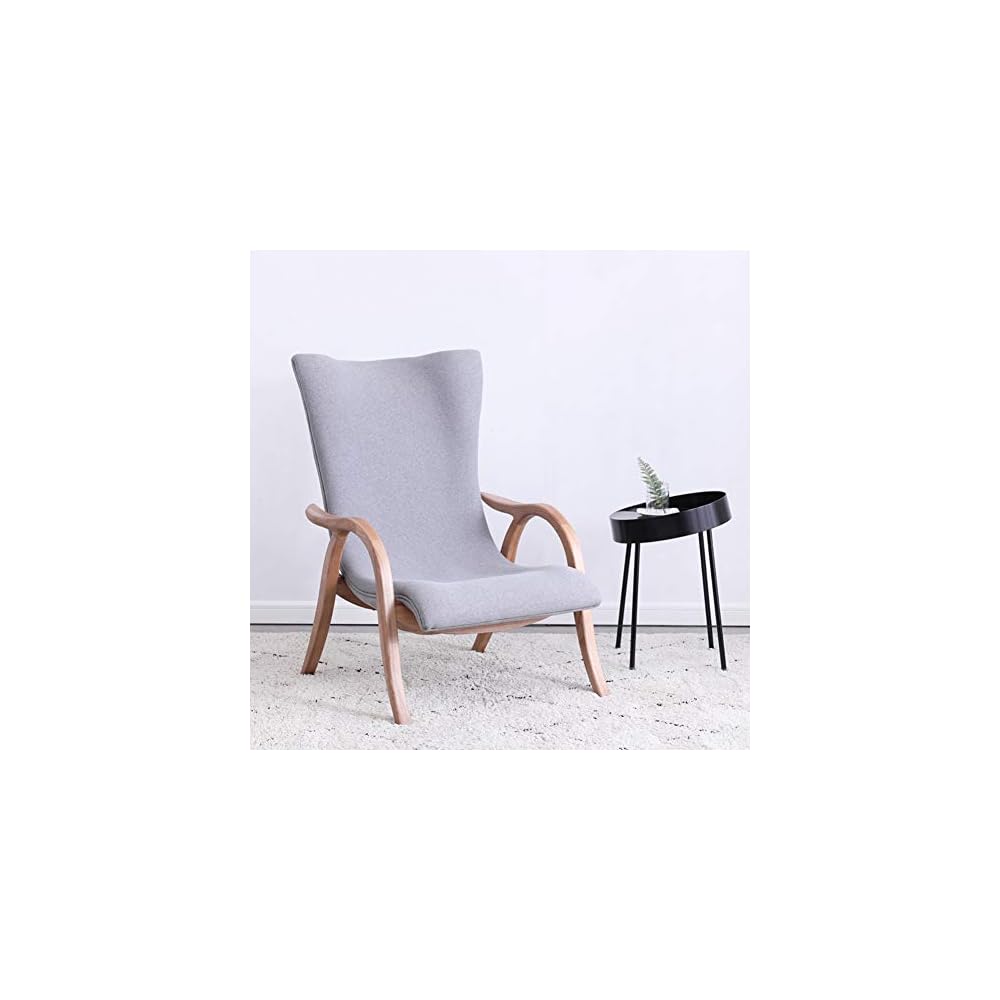 Renovation House s Recliner Wood Single Sofa Chair Furniture Lounge Chair Solid Wood Chair Foot Living Room Bedroom Chair