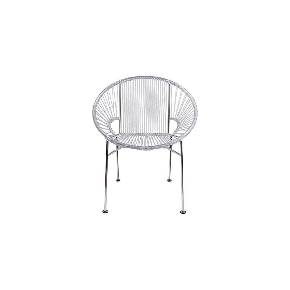 Concha Chair – Clear Weave on Chrome Frame