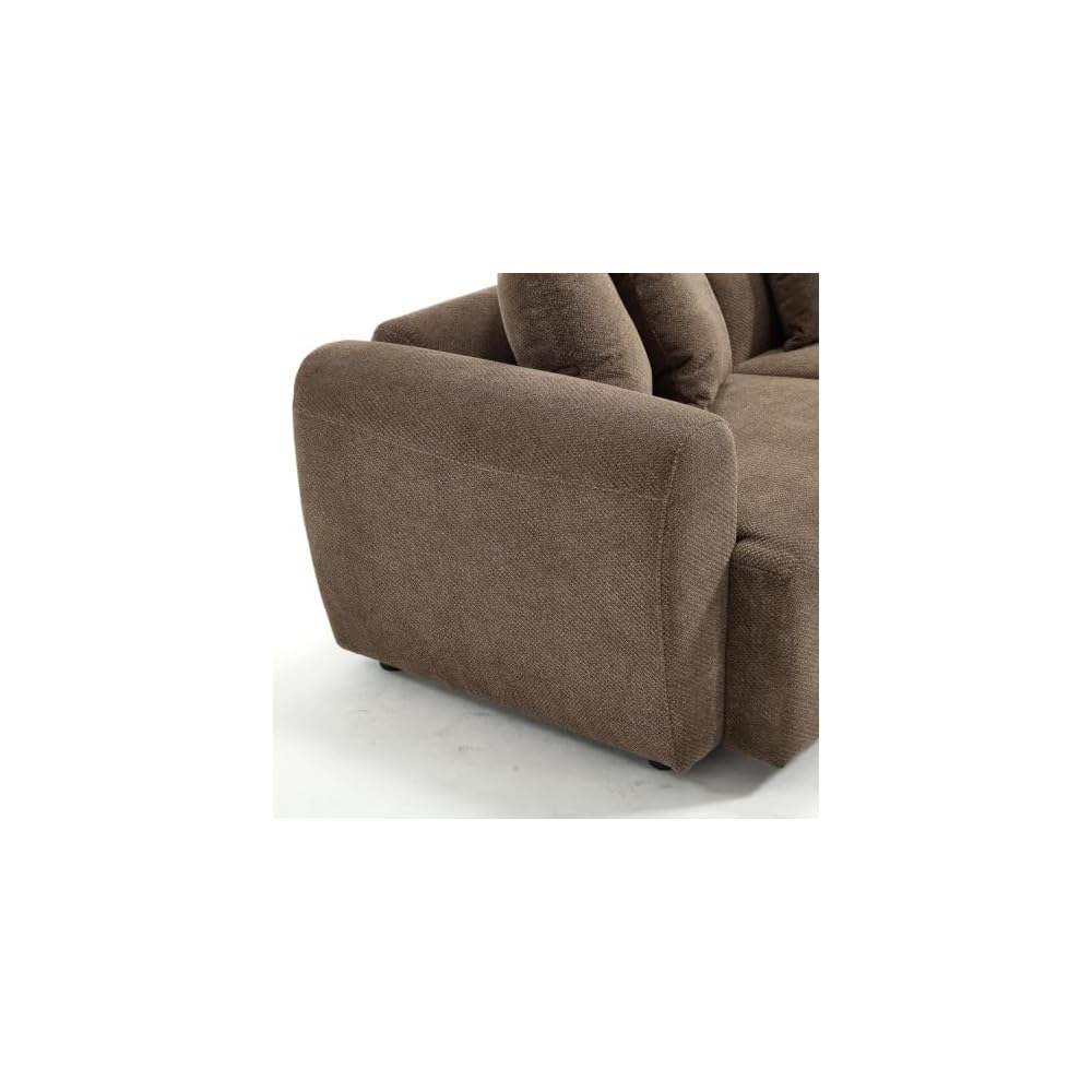 83'' Modern Oversized Sofa, Chenille Velvet Living Room Couch