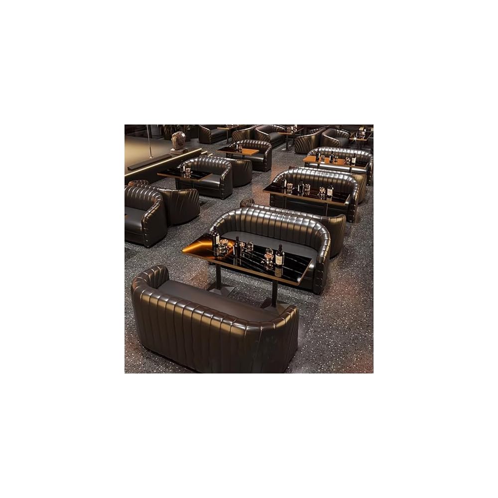 PU Lounge Chair Retro Luxury Industrial Pub Booth Furniture Ingle Lounge Armchair American Styleupholstered Single Cigar Sofa for Cafe Bistro Restaurant Nightclub Wine Bar Coffee Shop Music Bar