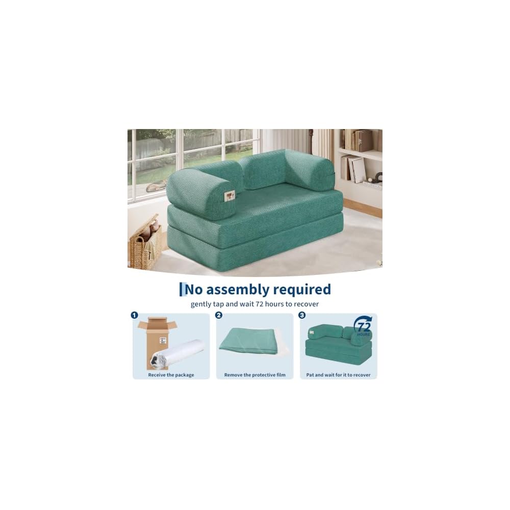 4-in-1 Folding Convertible Sofa Bed for Living Room Bedroom