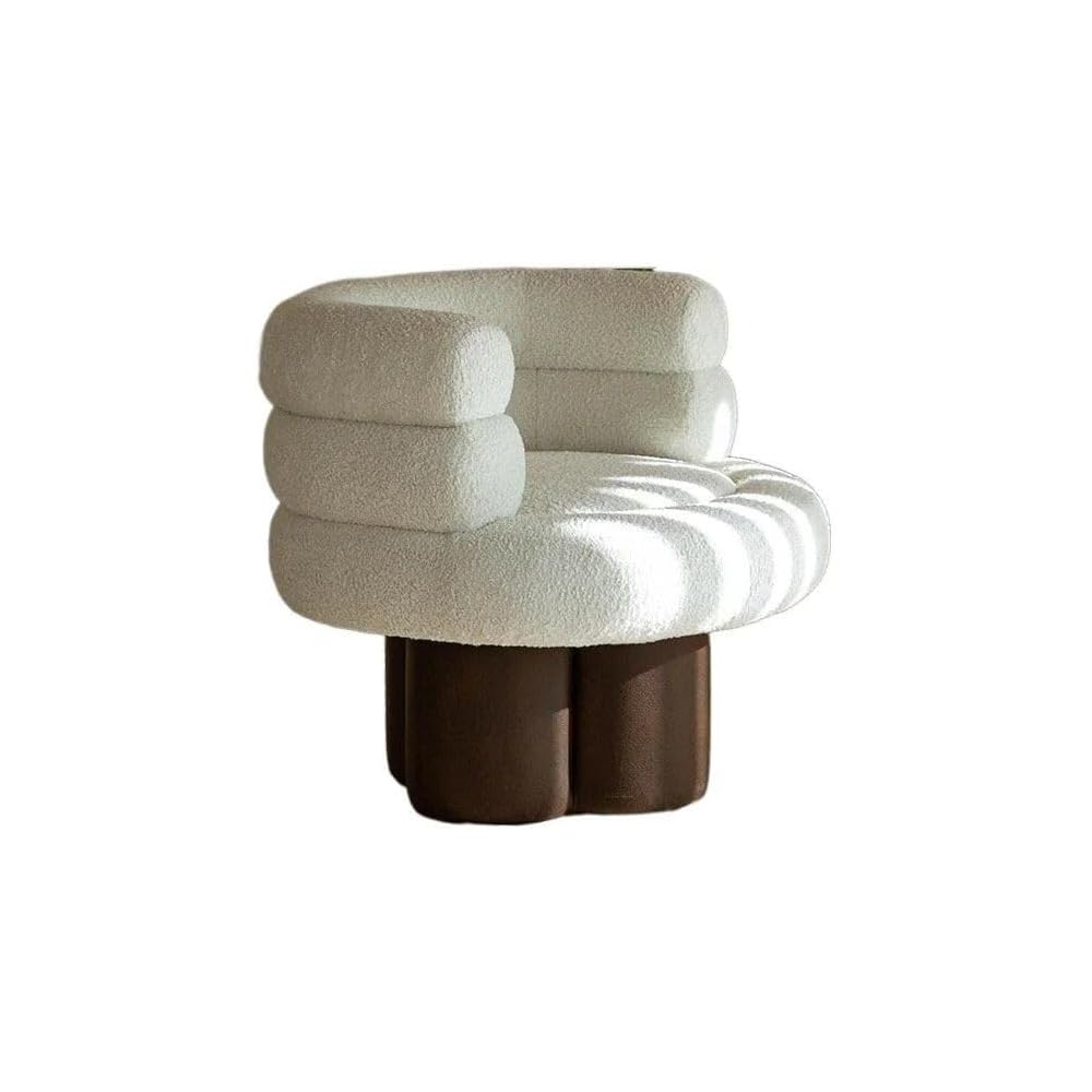 Scandinavian Modern Velvet Single Sofa Chair