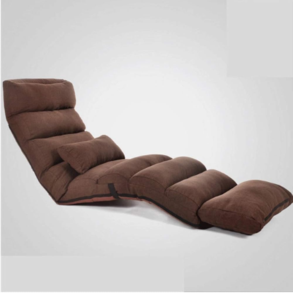 Modern Sofa Bed Lounge Upholstered Recliner Indoor Living Room Recliner Floor Folding Adjustable Sleeping Lounge (Color : C) (B)