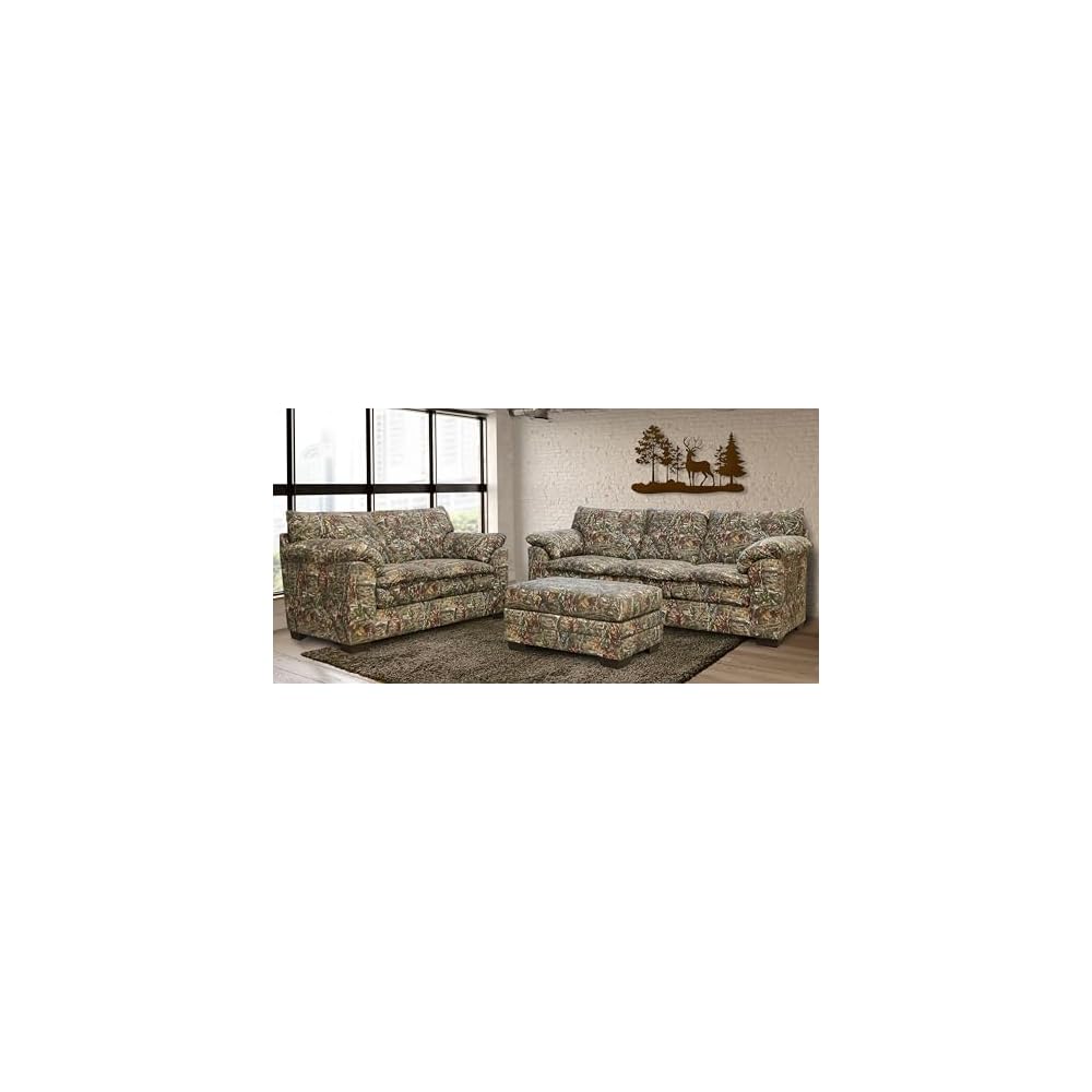 Model 8-010-A452V3 Sofa in Superflauge Camo Fabric