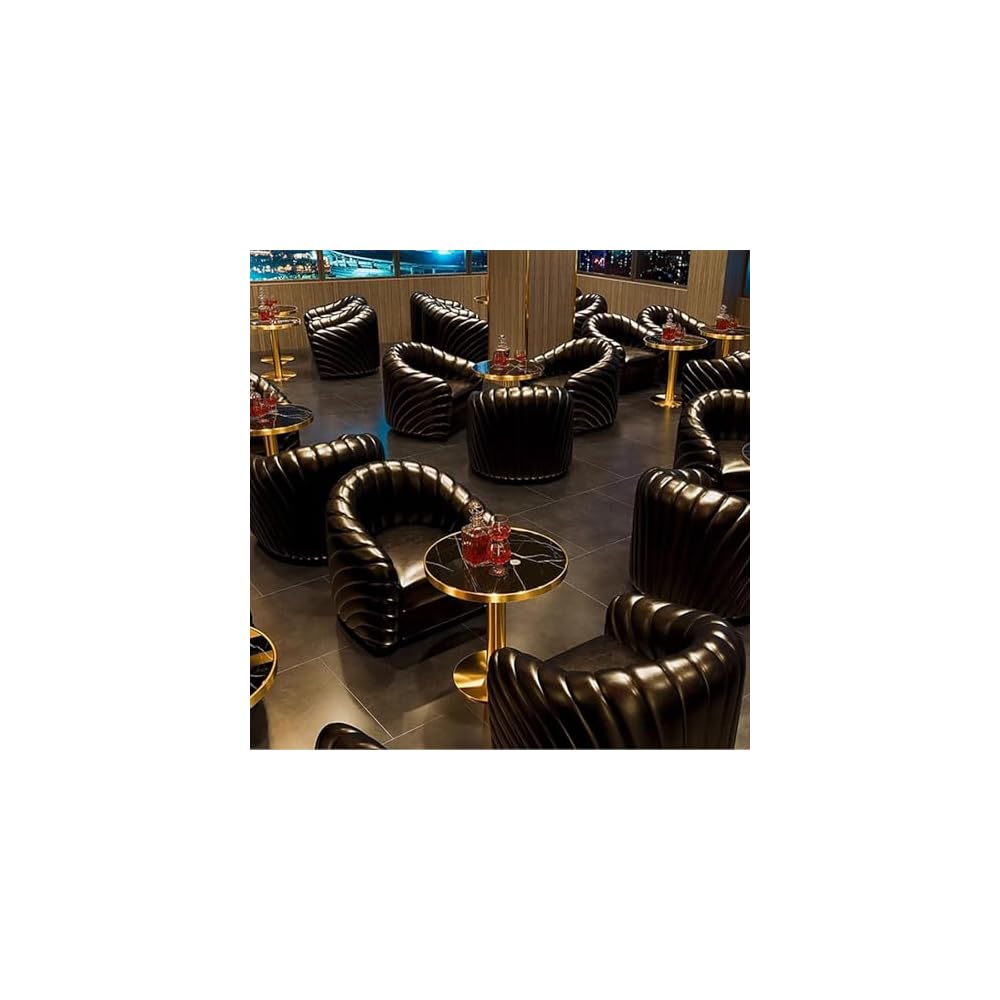 PU Lounge Chair Retro Luxury Industrial Pub Booth Furniture Ingle Lounge Armchair American Styleupholstered Single Cigar Sofa for Cafe Bistro Restaurant Nightclub Wine Bar Coffee Shop Music Bar