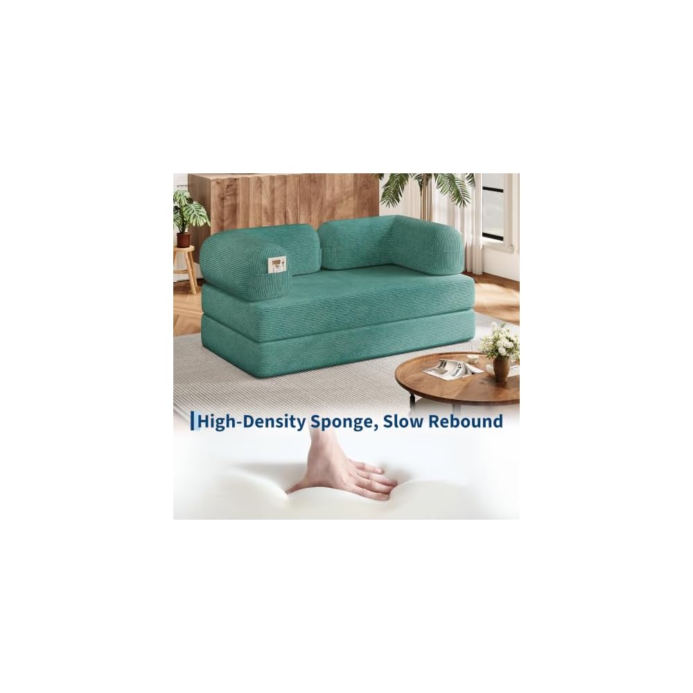 4-in-1 Folding Convertible Sofa Bed for Living Room Bedroom