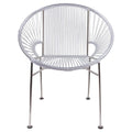 Concha Chair – Clear Weave on Chrome Frame