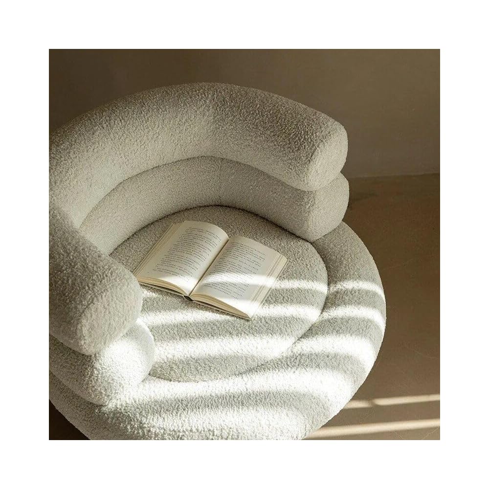 Scandinavian Modern Velvet Single Sofa Chair