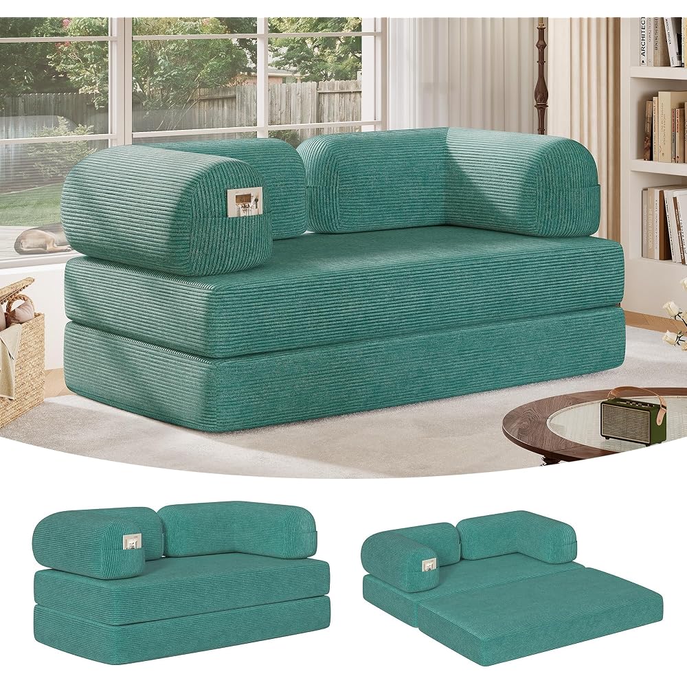 4-in-1 Folding Convertible Sofa Bed for Living Room Bedroom